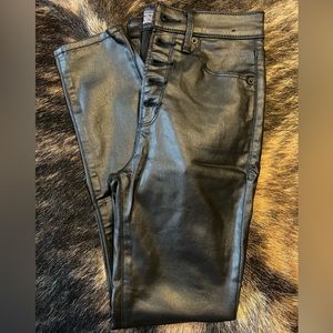 Abercrombie & Fitch Faux Leather Skinny Jeans